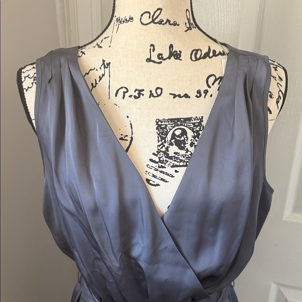Lauren Conrad Elegant Gray Stain Sleeveless Dress - Picture 2 of 14